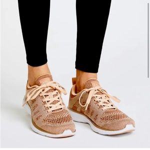 APL Athletic Propulsion Labs TechLoom Pro Sneakers in Rose Gold